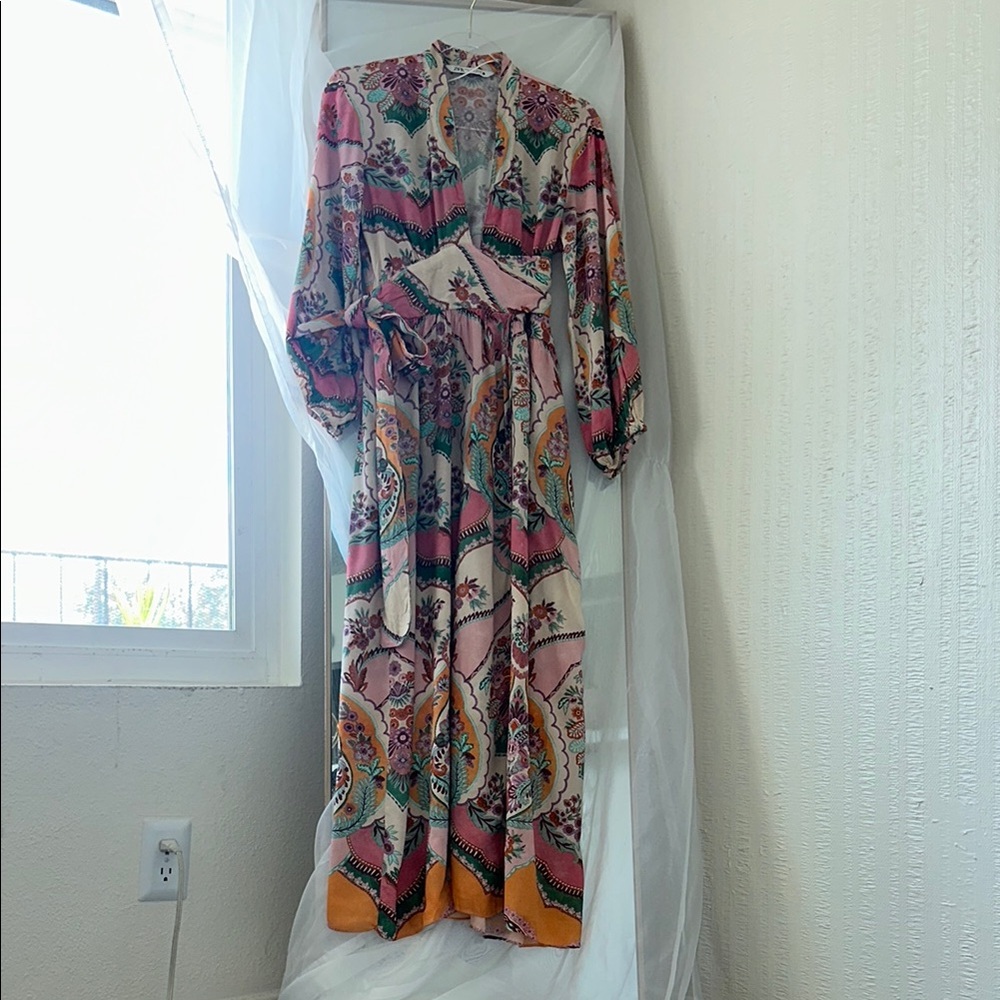 Floral Pink Maxi Dress